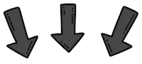Look Here 3 Arrows Sticker