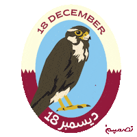 Qatar Falcon Sticker by Tasmeem