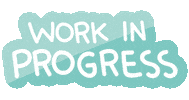thinkloni working wip progress work in progress Sticker