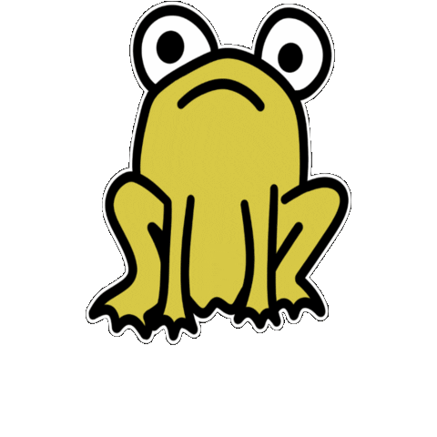 YarnSocialKC giphygifmaker frog practical magic froggie Sticker