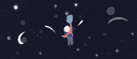Anna_Dudko stars 2d 2d animation night sky GIF