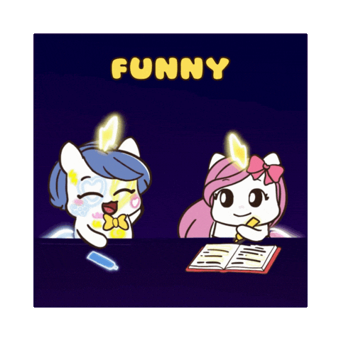 Laugh Out Loud Bu Sticker by Brave Unicorn