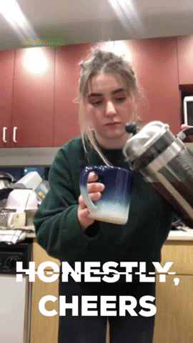 saamanthajp giphygifmaker coffee cheers quarentine GIF