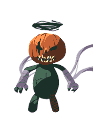 Halloween Pumpkin Sticker by Korasama