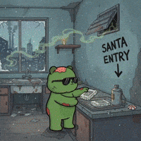 Post Apocalyptic Merry Christmas GIF by Kanpai Pandas