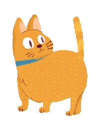 Happy Fat Cat Sticker