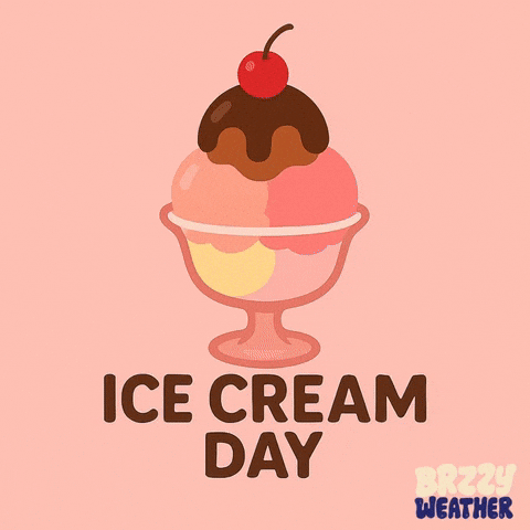 National Ice Cream Day GIF by Brzzy