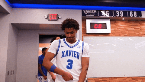 Running Man Swain GIF by Xavier Men's Basketball