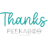 Thanks Gracias Sticker by Peekaboo