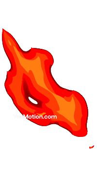 Animation Burning Sticker by youmotion.com