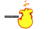 Animation Burning Sticker by youmotion.com