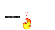 Animation Burning Sticker by youmotion.com