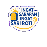 SARIROTIROTINYAINDONESIA roti sarapan sariroti Sticker