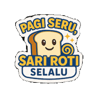 SARIROTIROTINYAINDONESIA roti sarapan sari roti Sticker