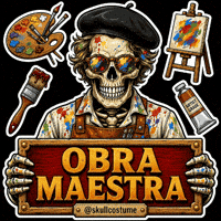 Skull Pintura GIF
