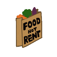 Food Rent Sticker by Mary Rose Lytle