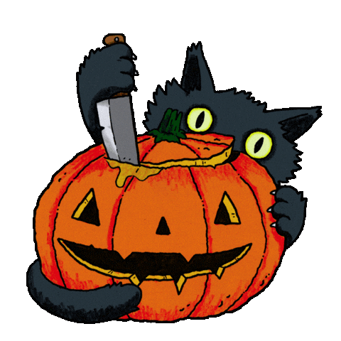 Jack O Lantern Halloween Sticker by William Robin Conway