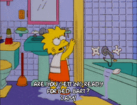 lisa simpson water GIF