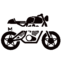 Motogarage_Wynwood wynwood caferacer moto garage motogarage Sticker