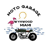 Motogarage_Wynwood wynwood caferacer moto garage motogarage Sticker