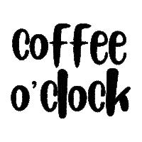 trendizbiz coffee coffee time coffee oclock black text Sticker