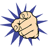 TeaterhusetFiluren point hand pointing dig Sticker