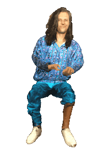 3D Working Sticker by Fuzzy Wobble