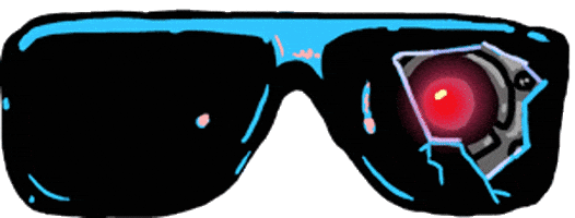 Sunglasses Robot Sticker by Originals