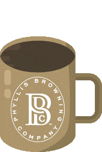phyllisbrowning coffee morning pbc phyllis browning Sticker