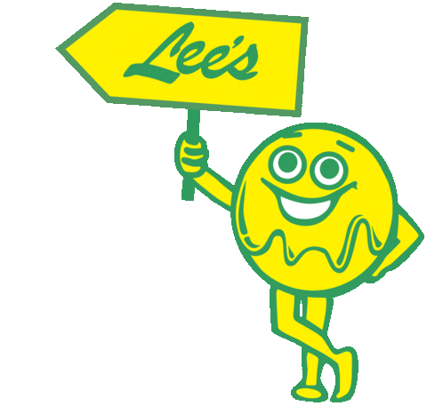 leesdonuts giphyupload logo donut donuts Sticker