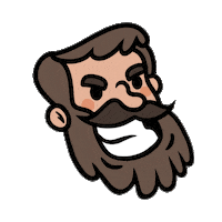 Moustache Reaction Sticker by Adventure Communist