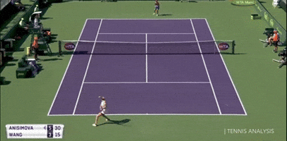 Anisimova inside out forehand winner