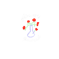 Flower Power Smoking Sticker by Sarah Chow