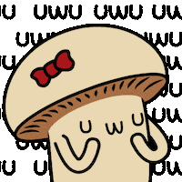 Uwu Sticker by mushroommovie