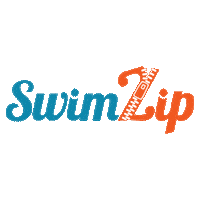 SwimZipSwimwear swimsuit swimwear happy girl rashguard Sticker
