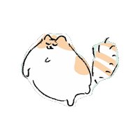 yamasatoqq cat sleepy ねこ 猫 Sticker