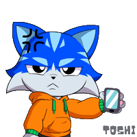 Angry Bad News Sticker by Toshithecat