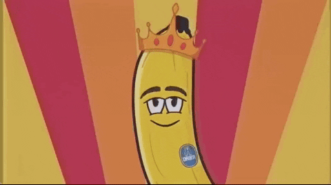 dram giphyupload animation cartoon banana GIF