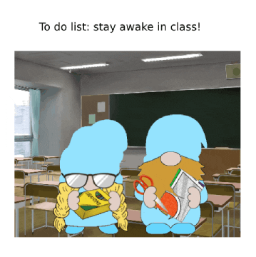School Gnome GIF