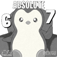 6 7 Penguin GIF by Pudgy Penguins