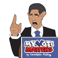 Voting United States Sticker by Christopher Pindling