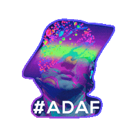 ADAFgreece pink retro festival digital Sticker