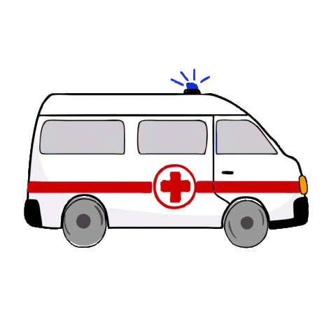 Hospital Ambulance Sticker by Demic