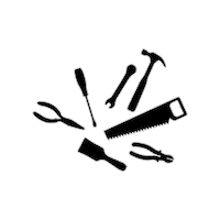 tobis_handcraft diy handmade hammer werkzeug Sticker