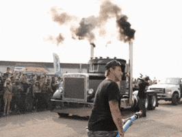 dieselrcorp smoke truck drift burnout GIF