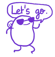 Flying Lets Go Sticker