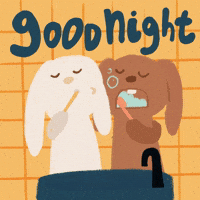 Good Night Couple GIF by stopmotreats