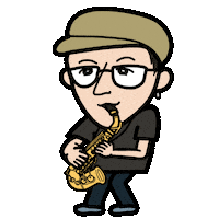Saxophone Sax Sticker