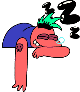 Tired Good Night Sticker by Jason Clarke