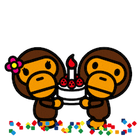 Celebrate Happy Birthday Sticker by A BATHING APE®